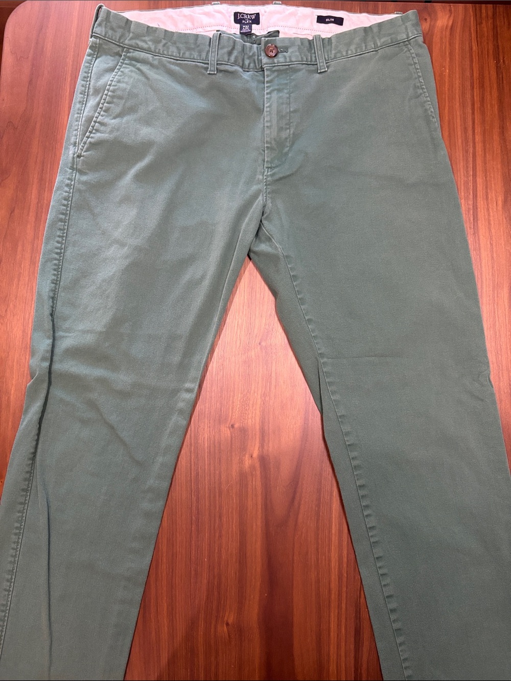 J. Crew Factory Men's Chino Pants in Olive